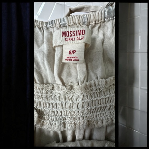 Mossimo Supply Co.  Maxi Dress ivory with metallic Silver Size Small - Picture 8 of 12